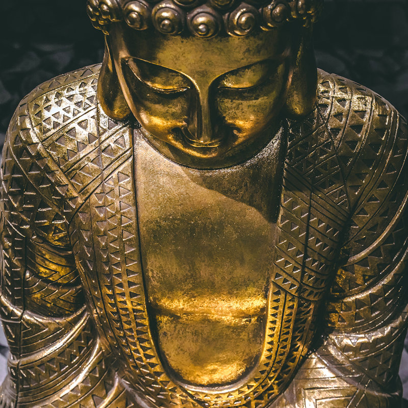 Efima Buddha Figurine, 15.25 Inches