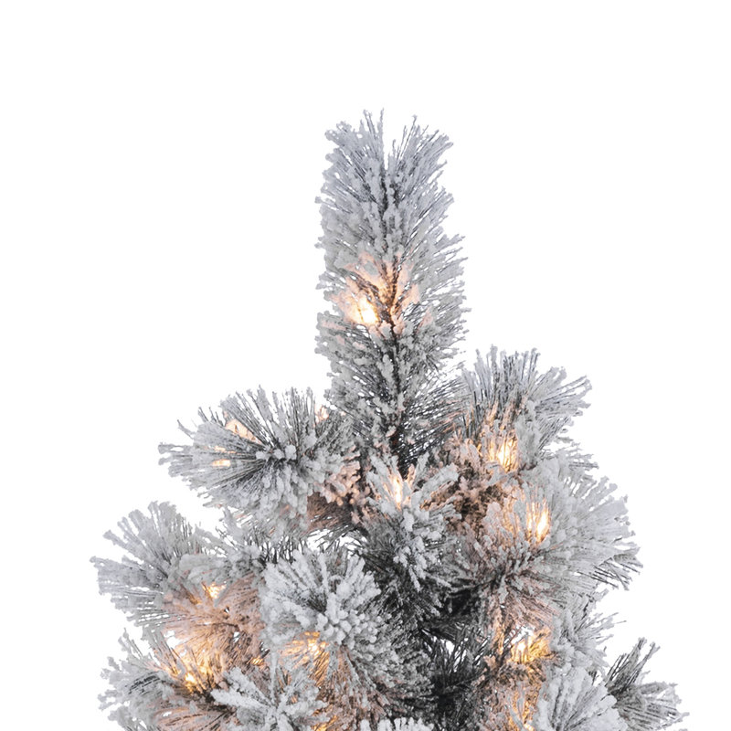 Lighted Artificial Pine Christmas Tree, 6.5'