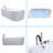67" Freestanding Soaking Acrylic Bathtub