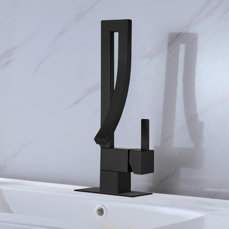 Single-handle Bathroom Faucet, Matte Black