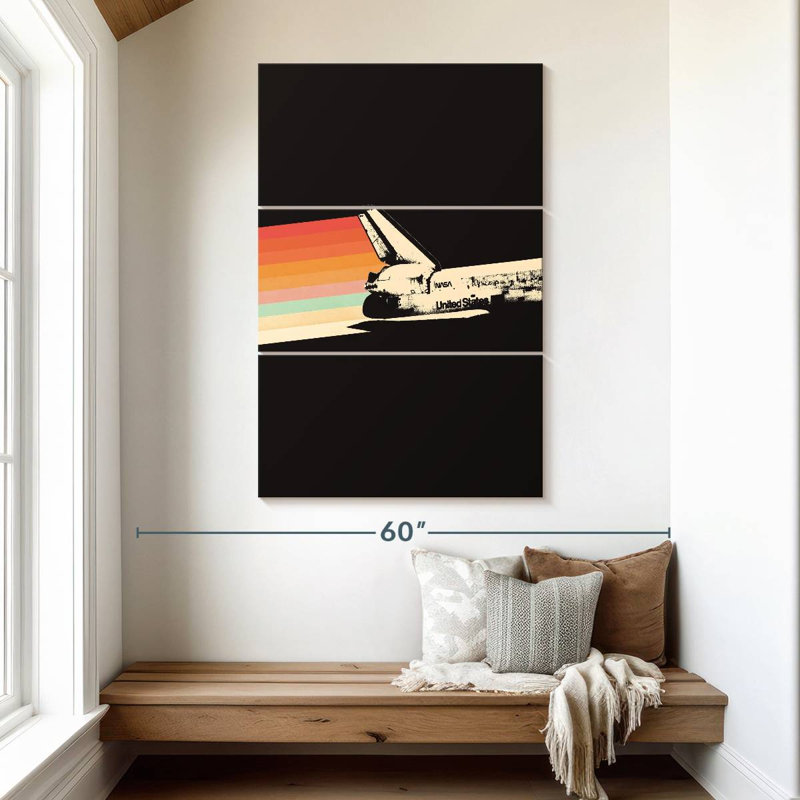 Oberle Spaceship Rainbow, 50" H x 32" W