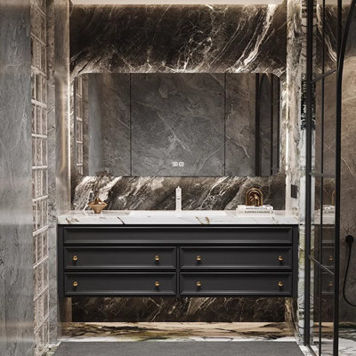 French style simple bathroom cabinet.