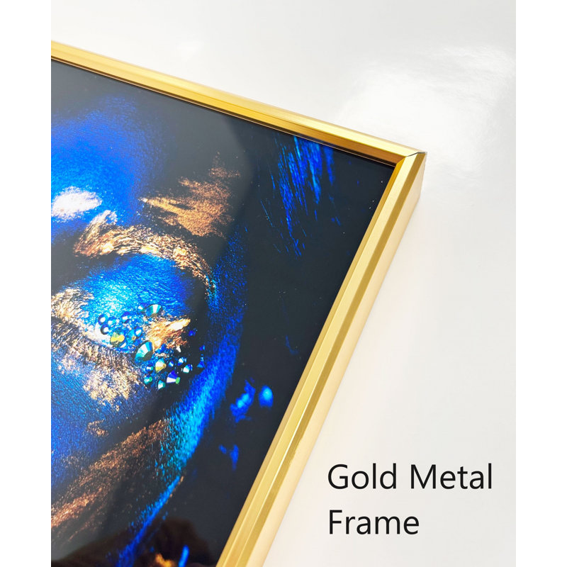 Cascade Tranquil Waterfall Framed Acrylic Print, Gold Framed, 12" H x 18" W x 1" D