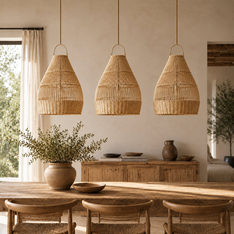 Tessa Handwoven Rattan Pendant Light Shade