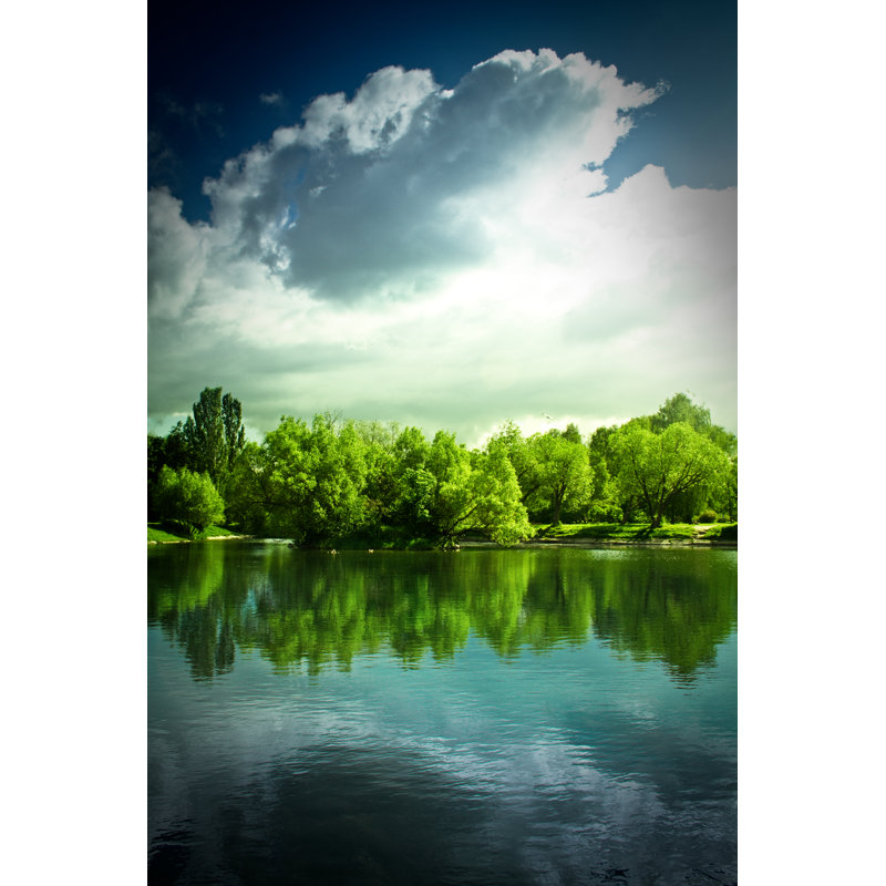 Park Pond by Sankai - Wrapped Canvas Print, 30cm H x 20cm W