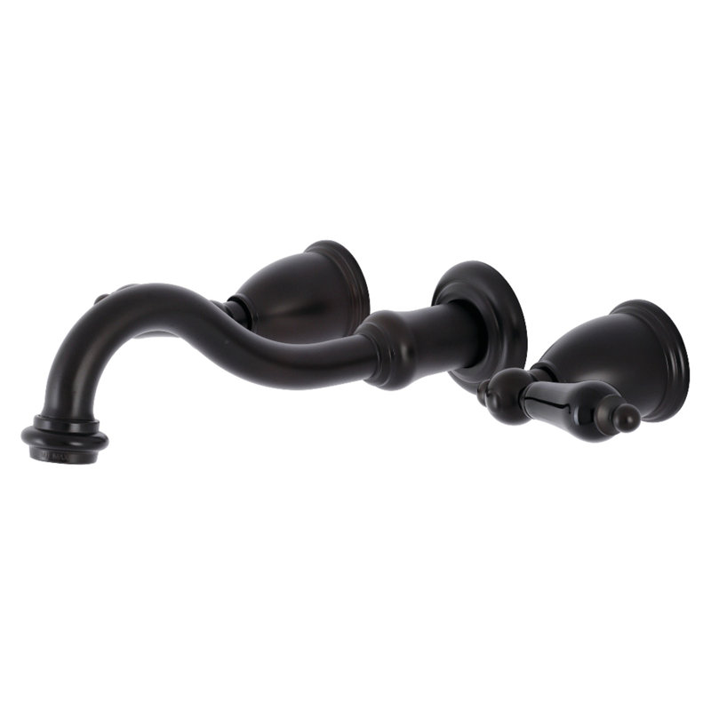 Kingston Brass Duchess Two-Handle Wall Mount Bathroom Faucet, Oil Rubbed Bronze