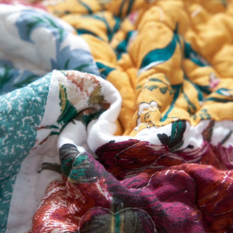 Napperon matelassé en coton patchwork