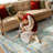  Vintage Floral Washable Beige/Green 5X7 Indoor Area Rugs for Living Room Bedroom, Boho Non-Slip Forest Carpet Rug for Entryway-2066356177