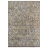 Pearl Floral Area Rug in Cream