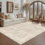 Tapis beige lavable rétro avec envers antidérapant Bremerton-785227944-784230868