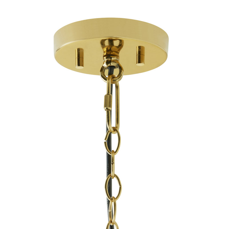 9"W Matika 1-Light Ombre Mercury Glass Bell Pendant