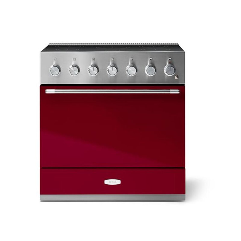 Mercury 36" 4.5 Cubic Feet Induction Freestanding Convection Range, Cranberry