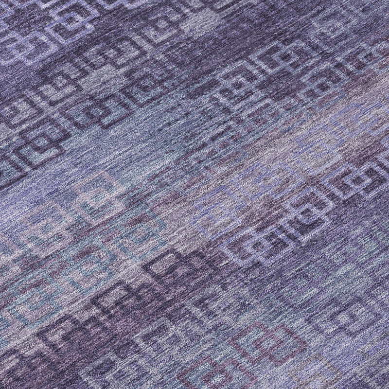 Tapis intérieur / extérieur lavable à la machine Xhevrie, Rectangle 9 pi x 12 pi