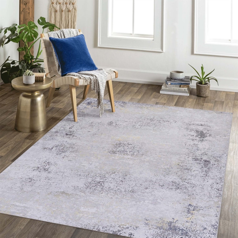 Tapis Haoyun avec envers antidérapant, Rectangle 9 pi x 12 pi