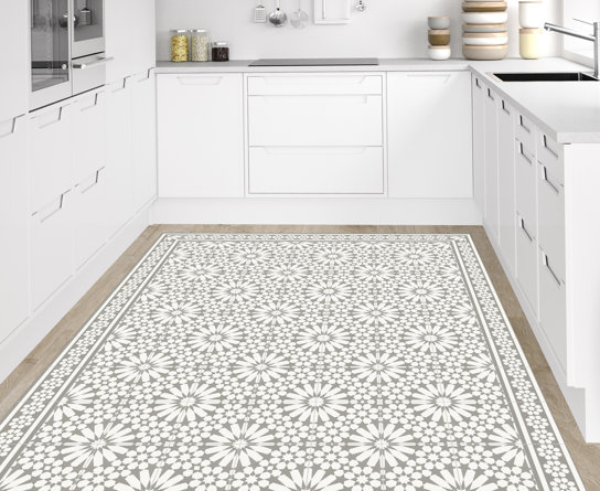 Vinyl Machine Printed Area Rug