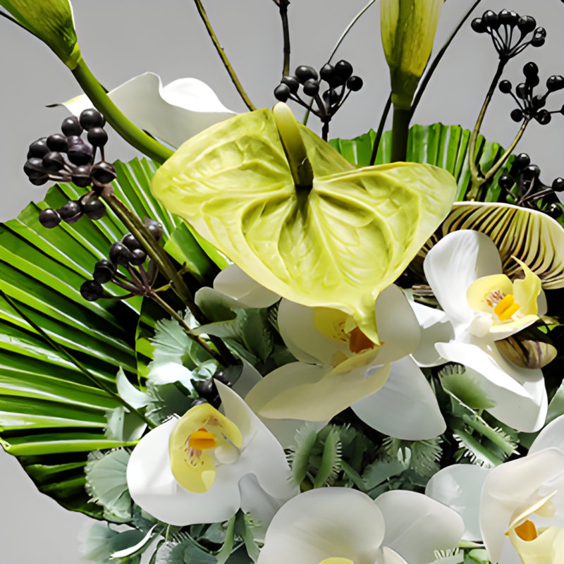 Ornements de fleurs simulées