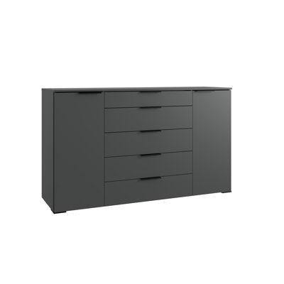 Gracely 162cm W 5 - Drawer Chest of Drawers