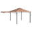 Redwood 11 Ft. W x 11 Ft. D Steel Patio Gazebo Gazebo