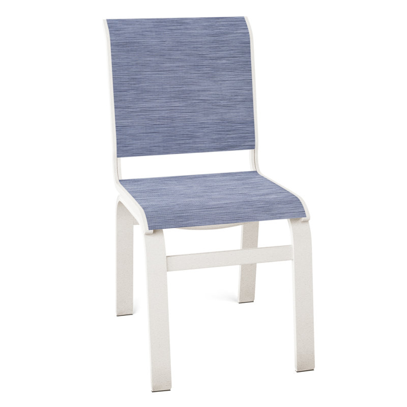 Chaise d'appoint de salle à manger Hiraku, Neige texturée, Rivière