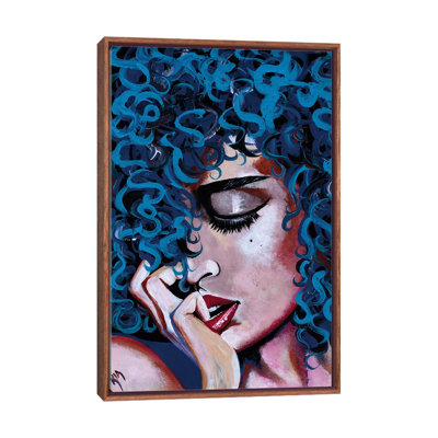 A Happy Woman Is a Satisfied Woman by Artist Ria - Painting Print