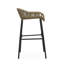 Tabouret de bar d'extérieur brun en corde