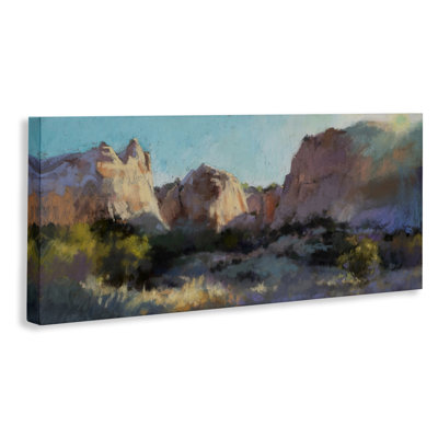  Art mural sur toile, "Desert Cliff Valley" par Christine Debrosky