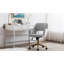 Chaise de bureau pivotante à dossier courbé en tissu de 24 po de largeur-1995912549