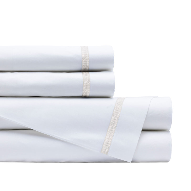 Fiji Sateen Sheet Set, White, King
