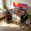 L-Shaped MDF Computer Desk