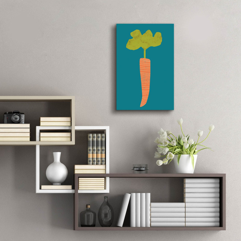  «Veggie Party 4» par Chariklia Zarris, art mural en verre acrylique, 16 po x 24 po, H 24 po x l 16 po
