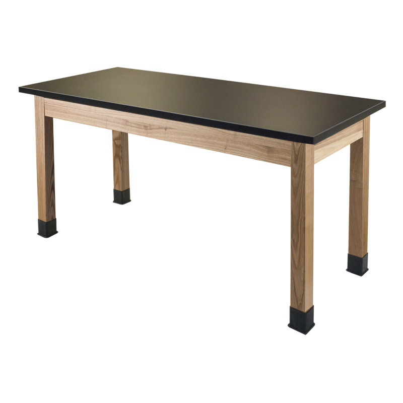 Table de laboratoire NPS Wood Science, l 72 po x P 24 po, Résistant aux produits chimiques