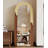 Mid-Century Arched Solid Wood Full-Length Mirror-455238393