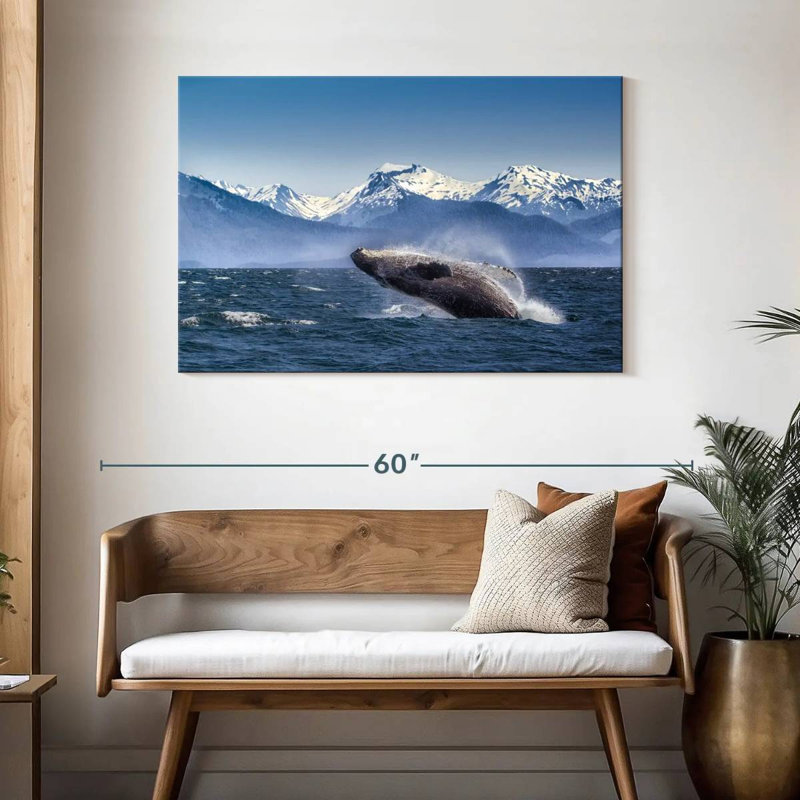 Brampt Humpback Whale Backflip, 30" H x 45" W