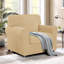 Housses de canapé extensibles antidérapantes 3 pièces, housses de canapé lavables en jacquard doux, protecteur de mobilier à ajustement universel pour une utilisation quotidienne avec les animaux de compagnie et les enfants (fauteuil, ivoire)-868710117-868710143