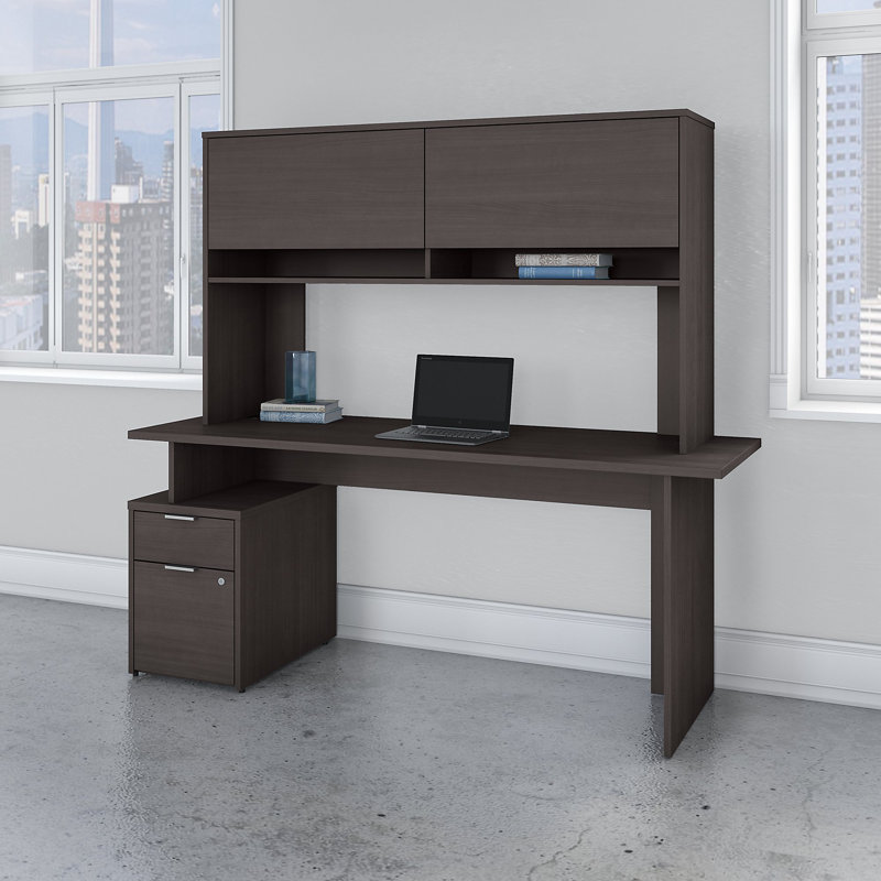 Bureau Jamestown, H 29,65 po x l 71,02 po x P 23,66 po, Gris orage
