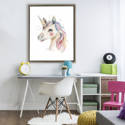 Dreamy Pastel Unicorn Floating Frame, design by LSR Design Studio