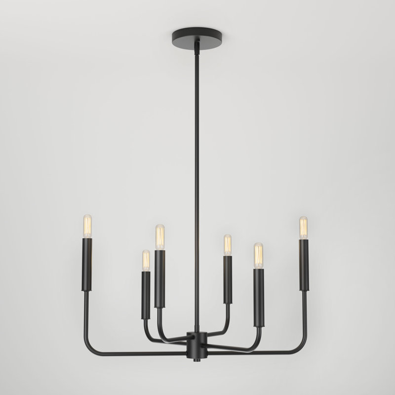 Luminaire suspendu unique à 6 lumières Ellis-Mae