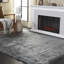 Tapis gris fait à la main Contrella-22787987