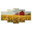 Paula - tournesols, ensemble d'art sur toile