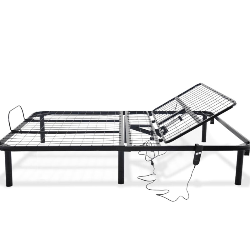 Black, Full, Adjustable Bed, Only Head Up Function, Reliable Steel Build, Simple And Fast Installation, 850 Lbs Capacity Full Black Bed With Single Material, Easy Weight Tolerance, 75 In Product