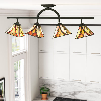 43.5'' 4 -Light Fixed Track Track Kit with Dimmable and Adjustable Head