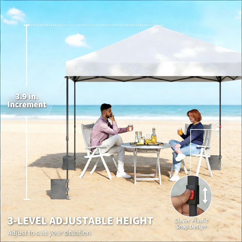 Tente escamotable Pop Up, Blanc