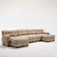Canapé modulaire à assise profonde et spacieux