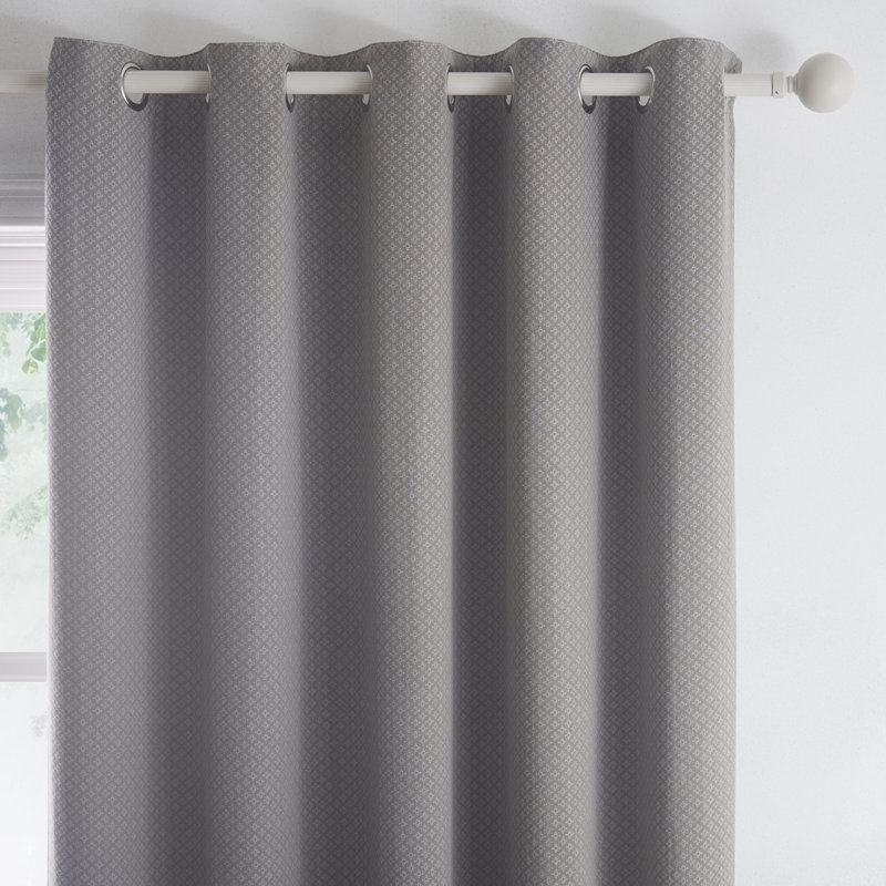 Alejondro Cotton Blend Room Darkening Sliding Panel, 229cm W x 229cm L, Grey