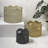 Maris Contemporary Cottage Resin/Metal Scalloped Edge Nesting Storage Baskets with Handles (Set of 3)-628928295