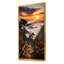 Montagne, forêt, coucher de soleil, silhouette II-109254400-75620756