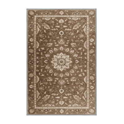 Machine Washable Persian Gray Area Rug
