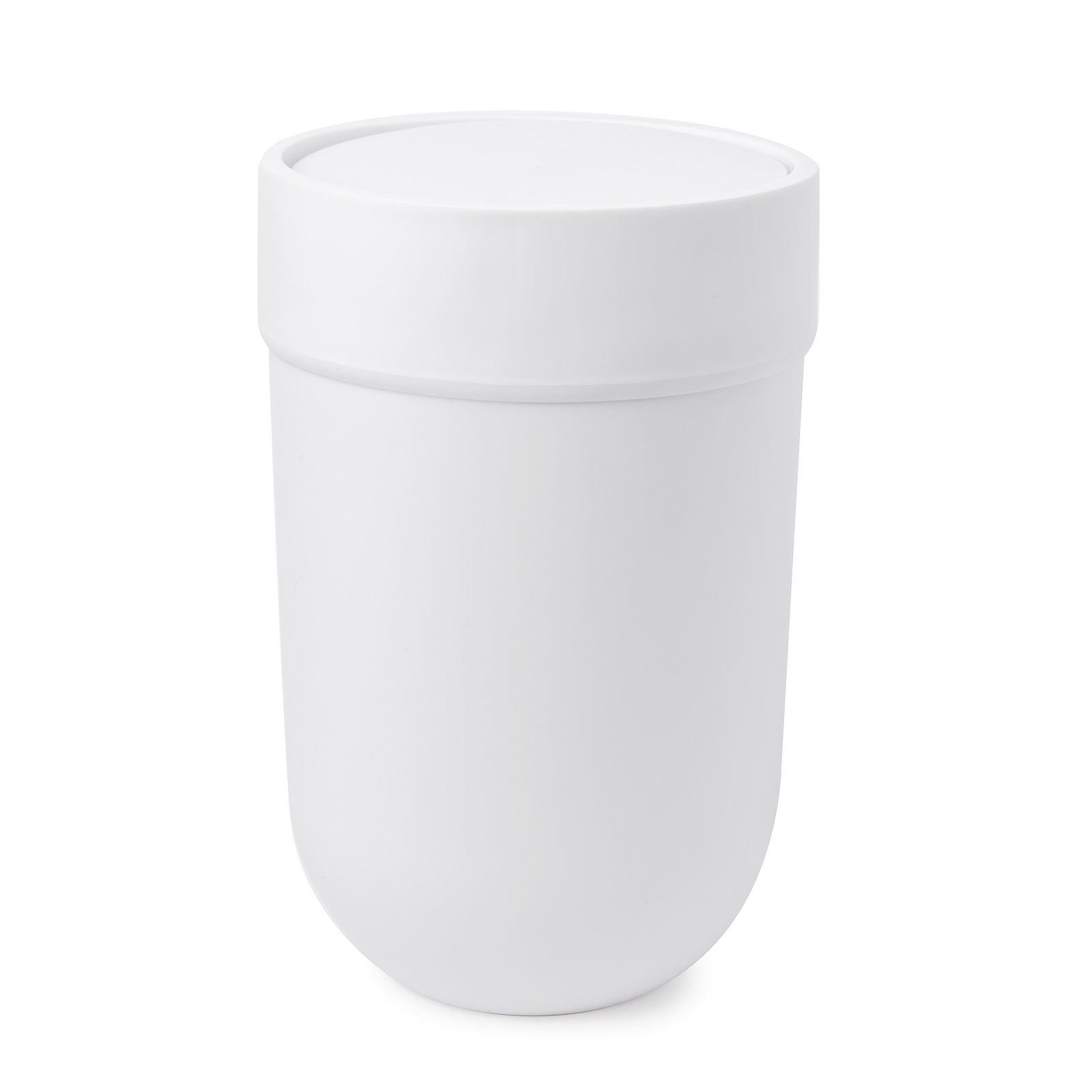 Touch 2 Gallons Waste Bin, White