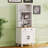Storage Cabinet with Adjustable Shelves, 5 Tier Bookshelf with Drawer-498776066