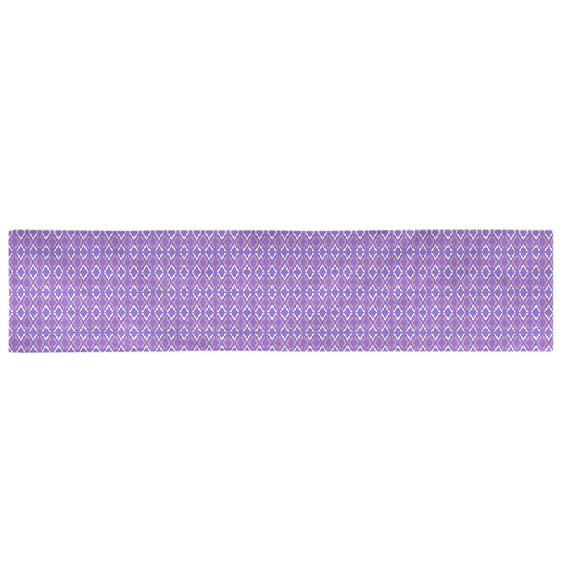 Chemin de table arrow diamants Avicia, 91,5 po x 17,5 po, Poly, Mauve / Rose